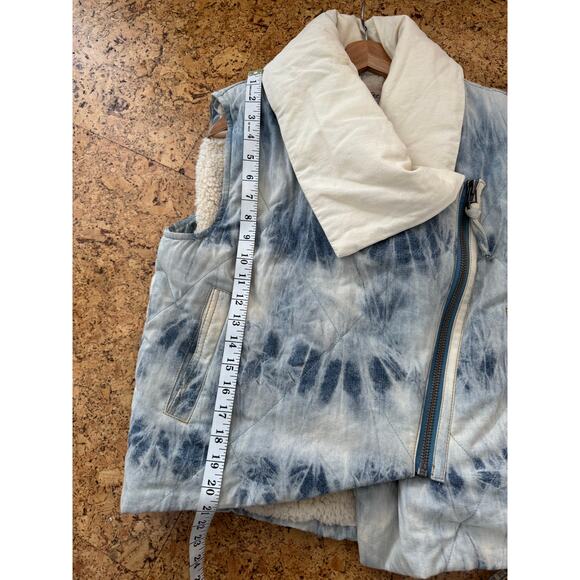 Free People Blue and Cream Vest - Picture 6 of 13